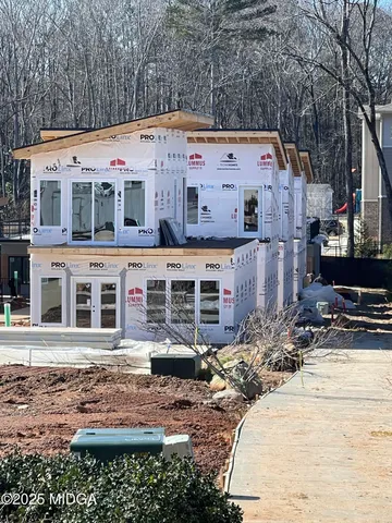 a building view with sitting space