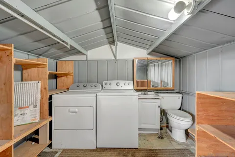 a view of storage and utility room