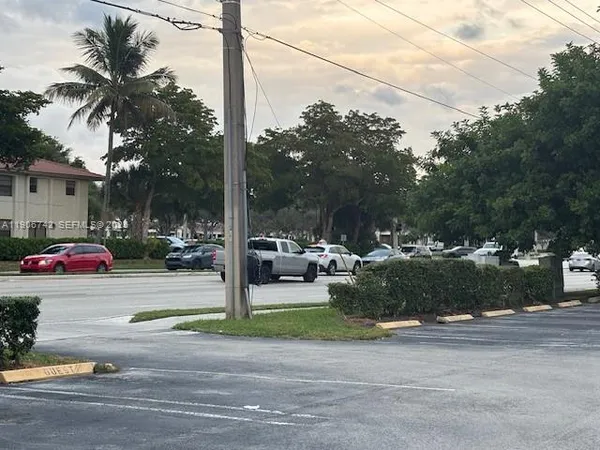 a view of car parked in parking lot