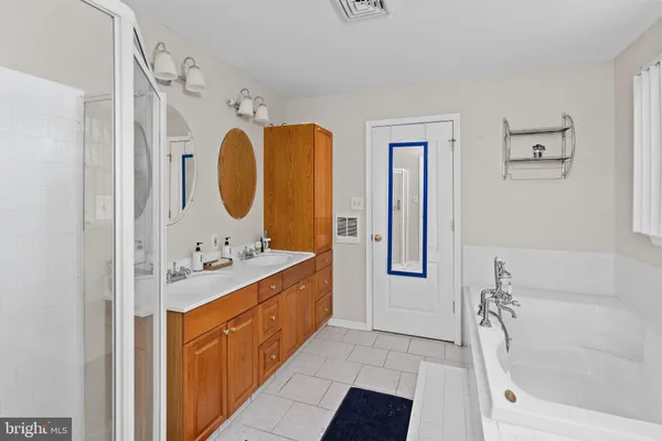 a room with a sink