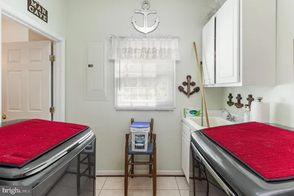 a bedroom with a bed and furniture