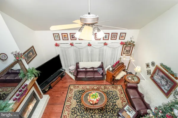 a bedroom with furniture and a bed