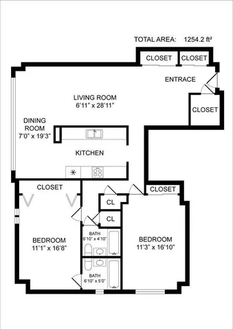 $2,900 | 201 St Pauls Avenue, Unit 1G, Jersey City, NJ 07306