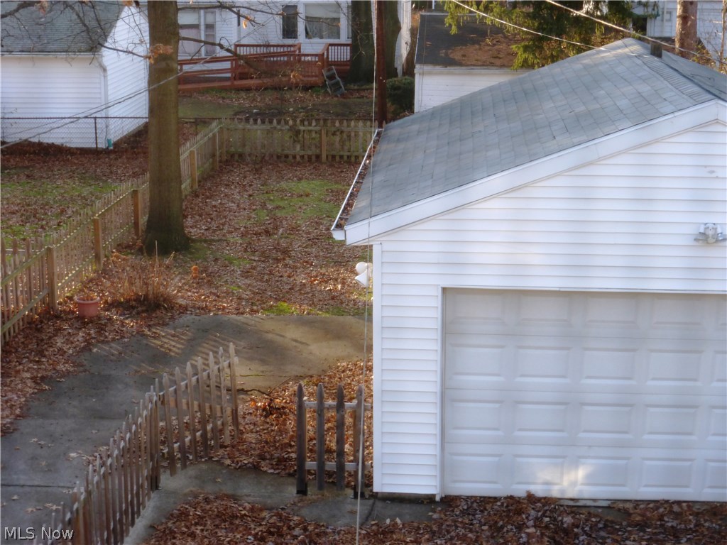 2224 Maplewood Road Cleveland, OH 44118 - Photo 24 of 32 View of the fenced-in backyard from the second floor enclosed porch.