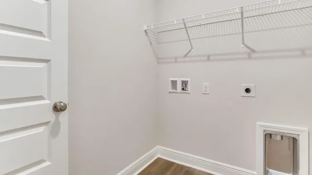 a view of a rack on the wall