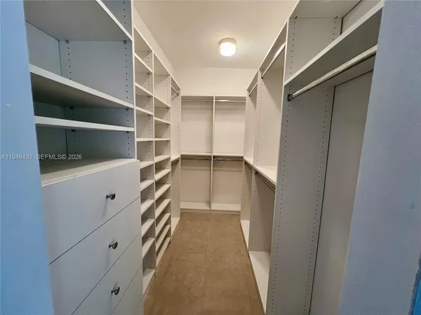 a view of walk in closet