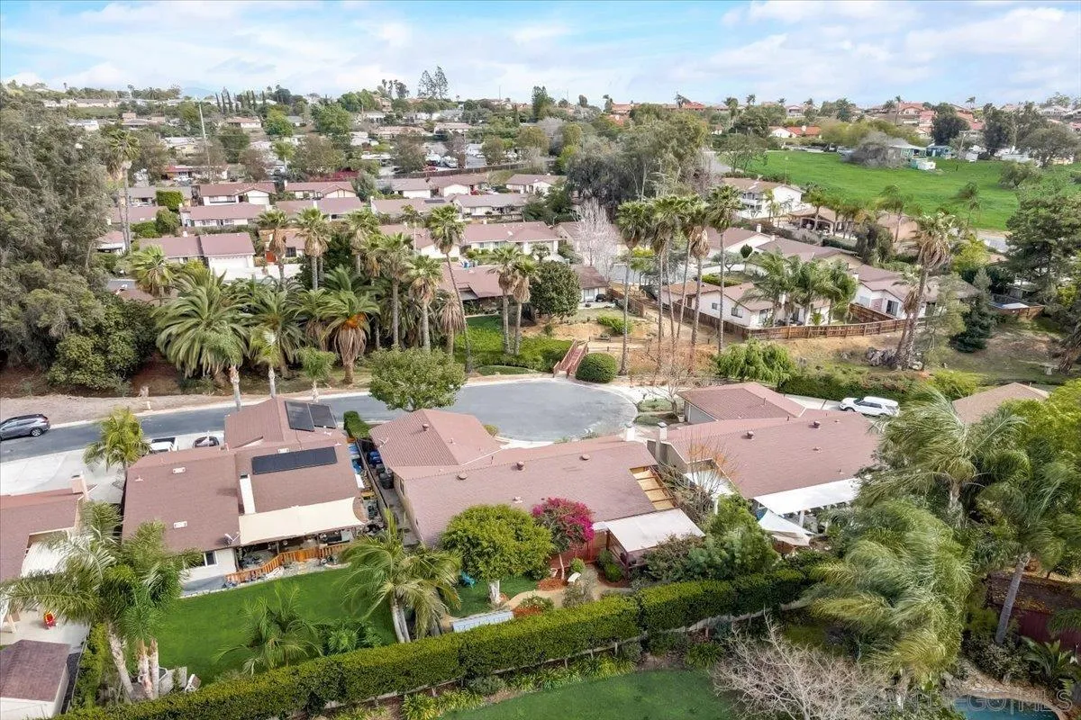 861 Shade Tree Lane Fallbrook, CA 92028 - Photo 44 of 49 an aerial view of a city with lots of residential buildings
