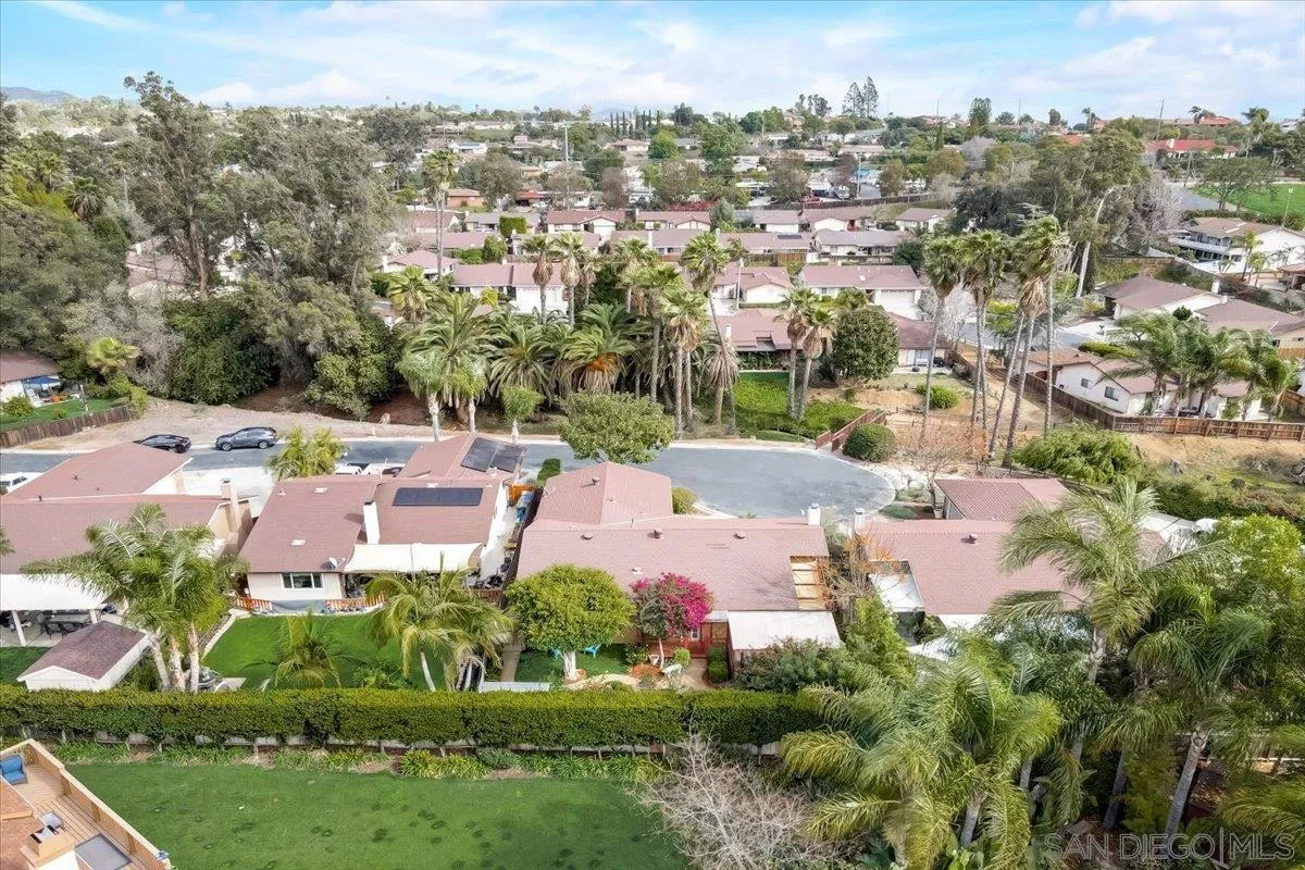 861 Shade Tree Lane Fallbrook, CA 92028 - Photo 45 of 49 an aerial view of a houses with a garden