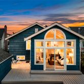 a view of sitting area in front of house