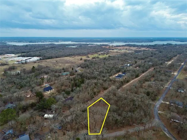 an aerial view of a houses with outdoor space