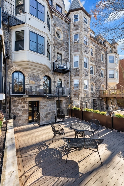 320 Tappan Street, Unit 4 Brookline, MA 02445 - Photo 14 of 18 a building outdoor space with patio furniture