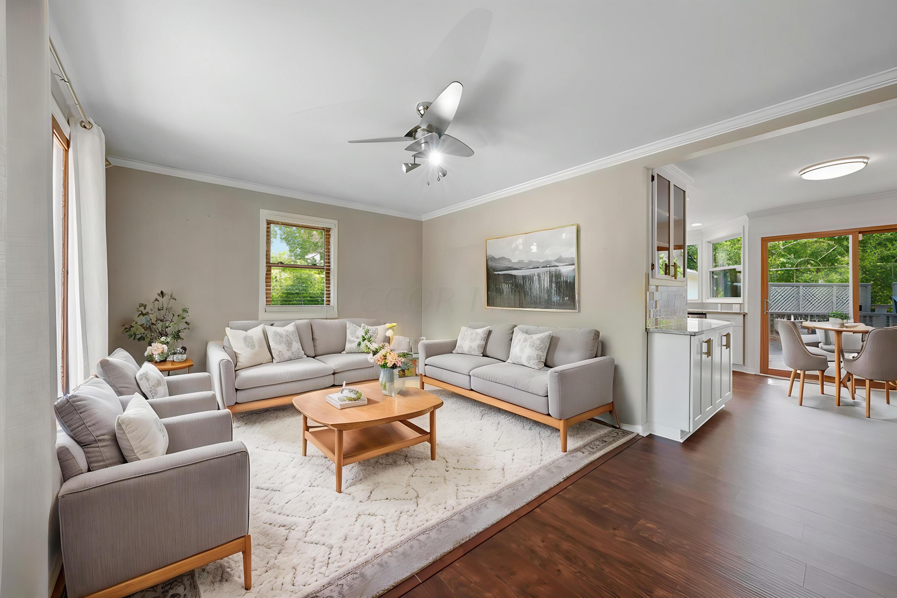 2483 Fishinger Road Columbus, OH 43221 - Photo 5 of 38 Living Room Staged