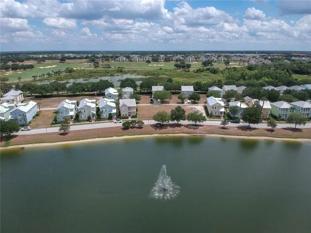 a view of a city with lake