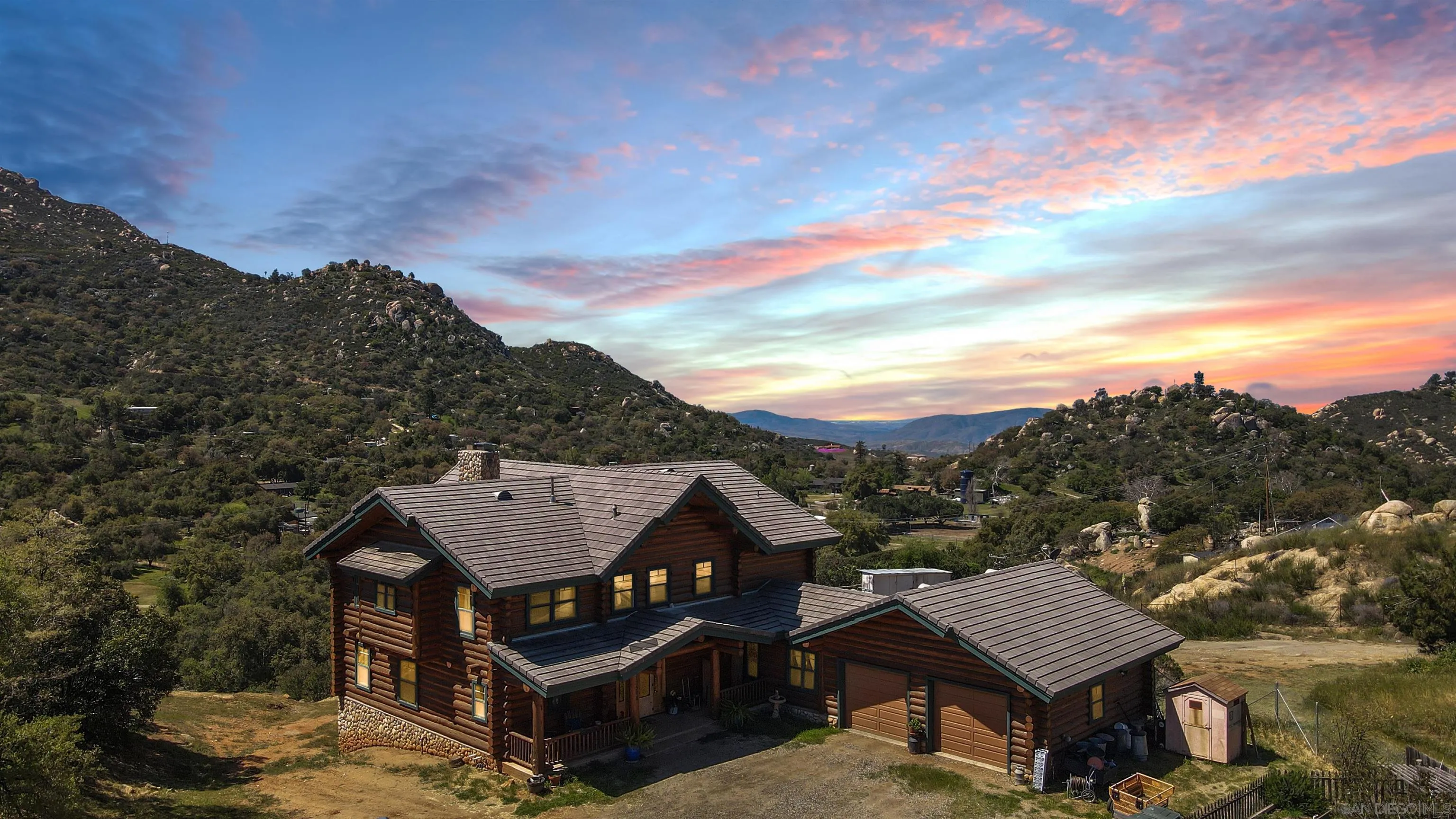 17508 Lyons Creek Road Jamul, CA 91935 - Photo 3 of 12 a view of houses with a city skyline