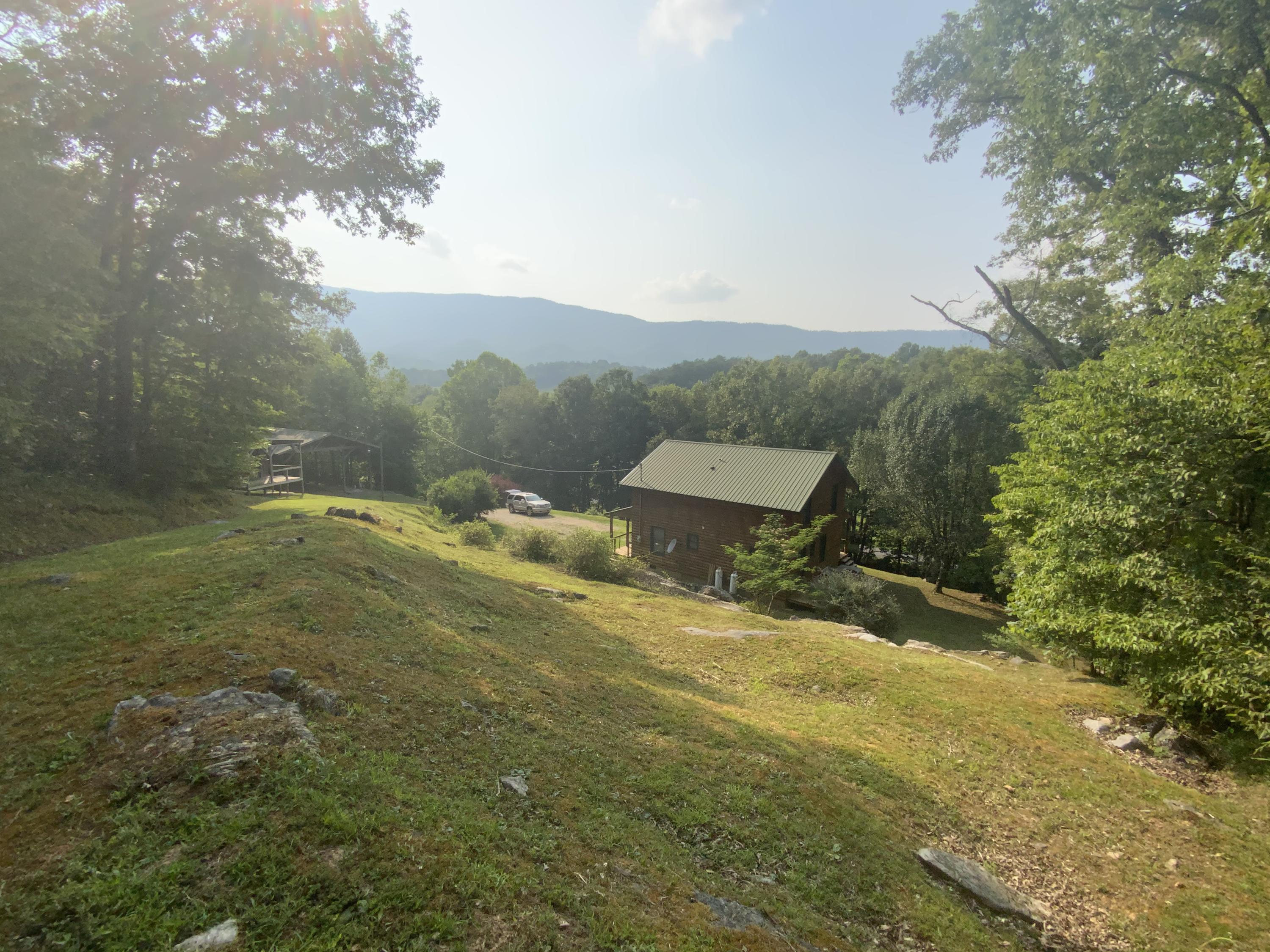 389 McGaha Chapel Road Cosby, TN 37722 - Photo 6 of 40 Rear View / Mountain View
