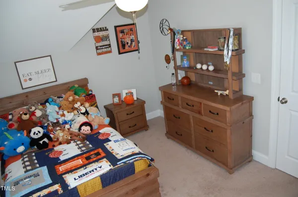 a room with toys and a window
