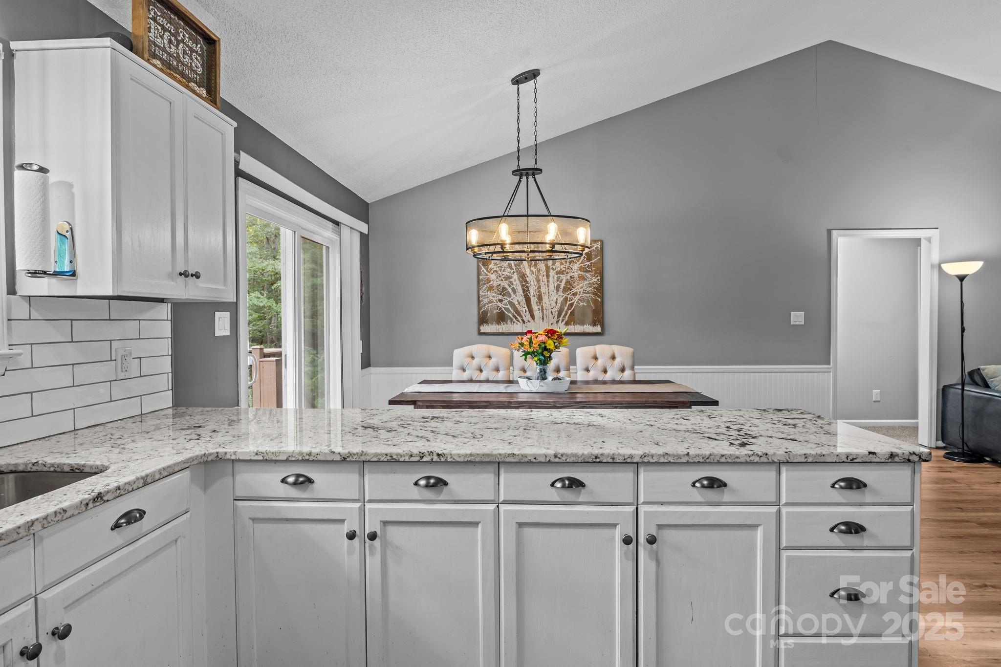 7229 Catawba Springs Road Denver, NC 28037 - Photo 17 of 48 a kitchen with granite countertop white cabinets and a sink