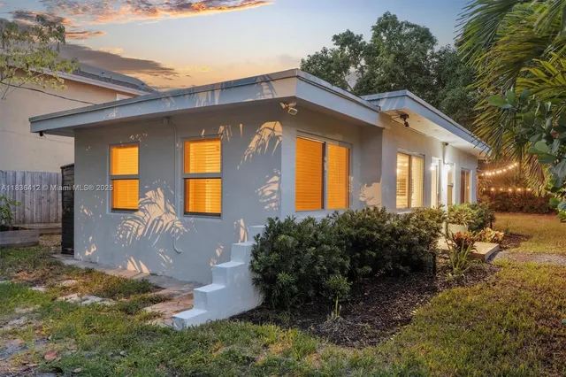 a front view of a house