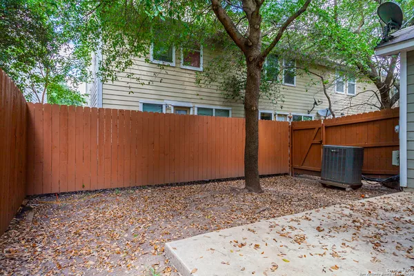 a backyard of a house