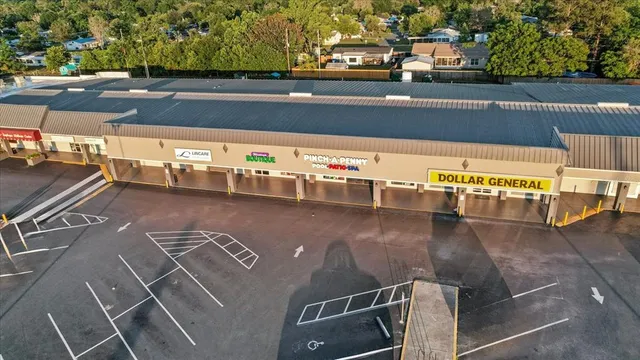 an aerial view of a city