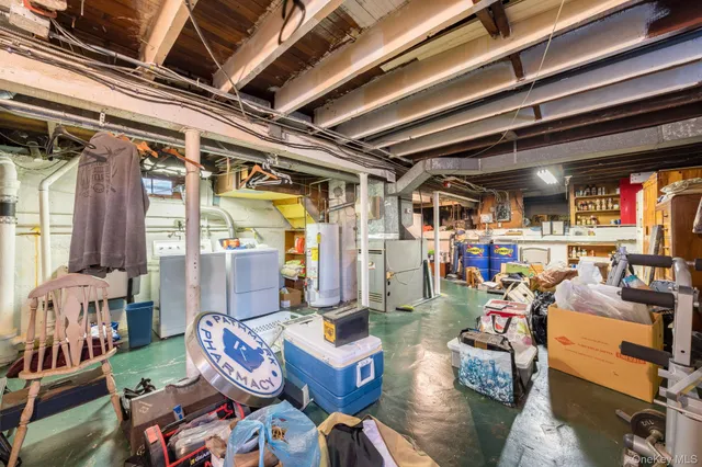 a room with furniture