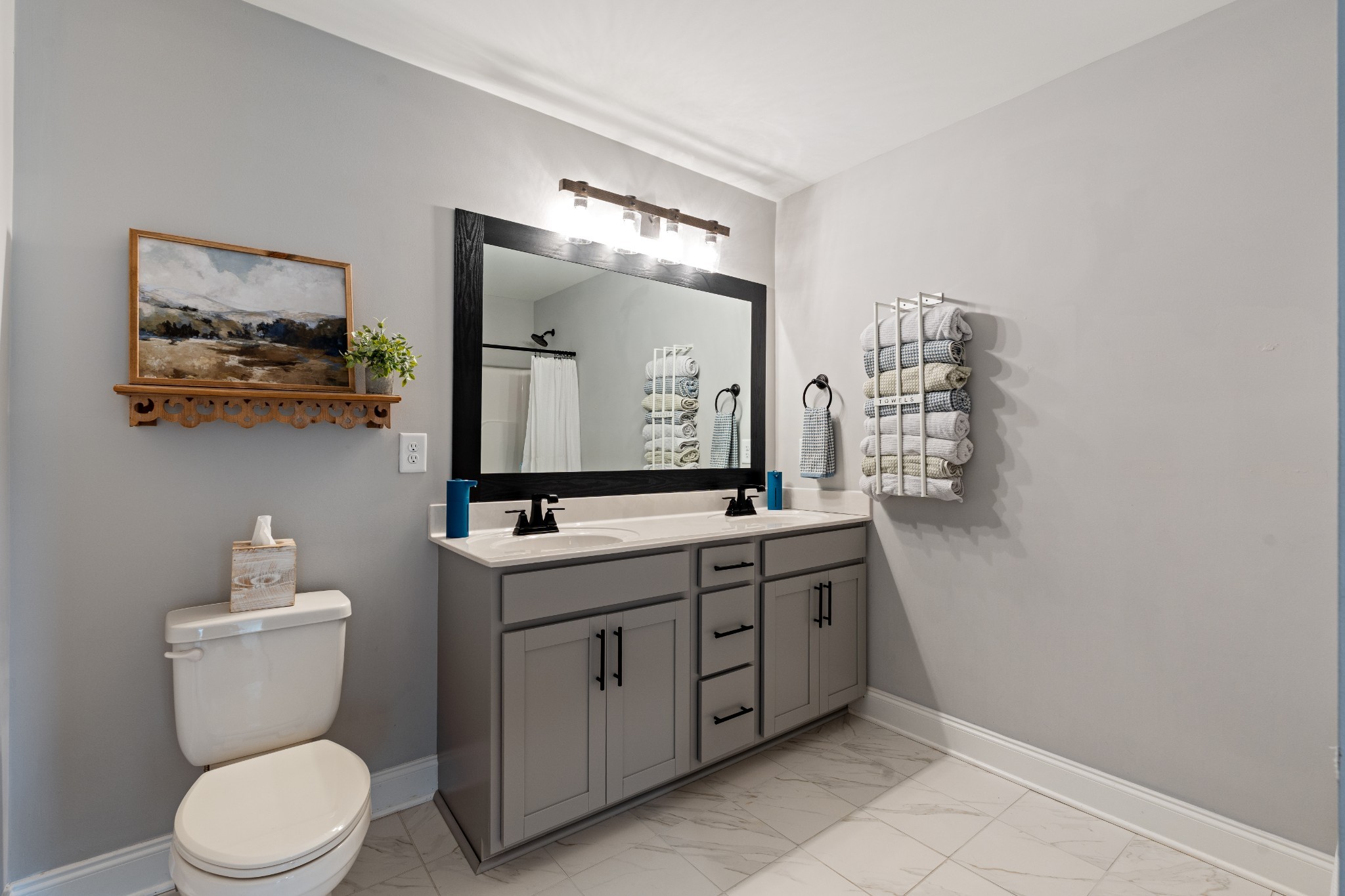 2070 Hamilton Chambers Road Lebanon, TN 37087 - Photo 29 of 43 a bathroom with a toilet sink and mirror