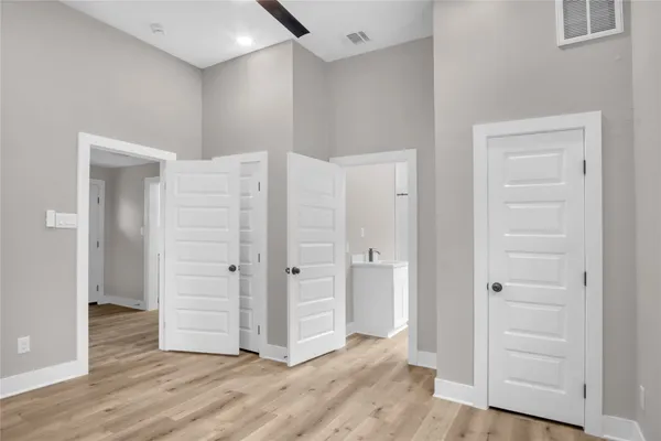 a bathroom with a sink and a shower