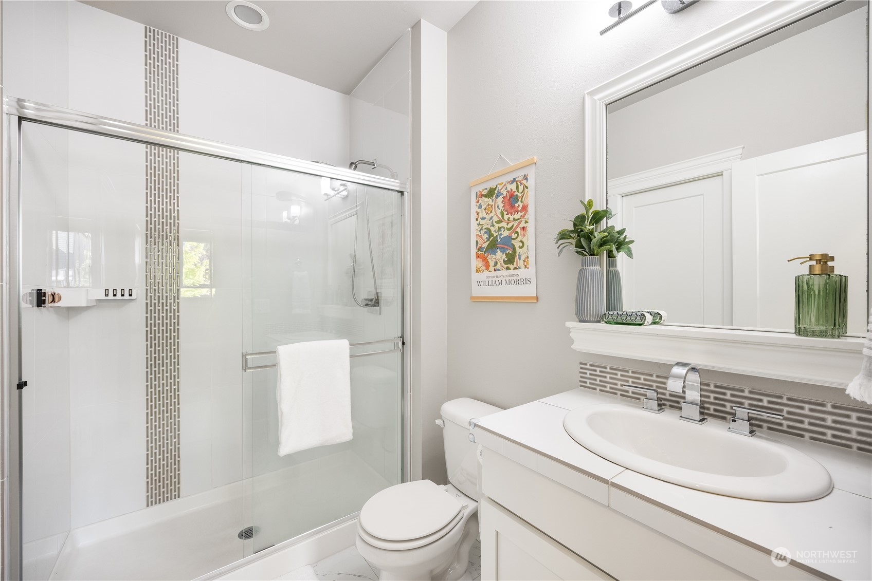 234 239th Street Southeast Bothell, WA 98021 - Photo 34 of 38 a bathroom with a sink a toilet and shower