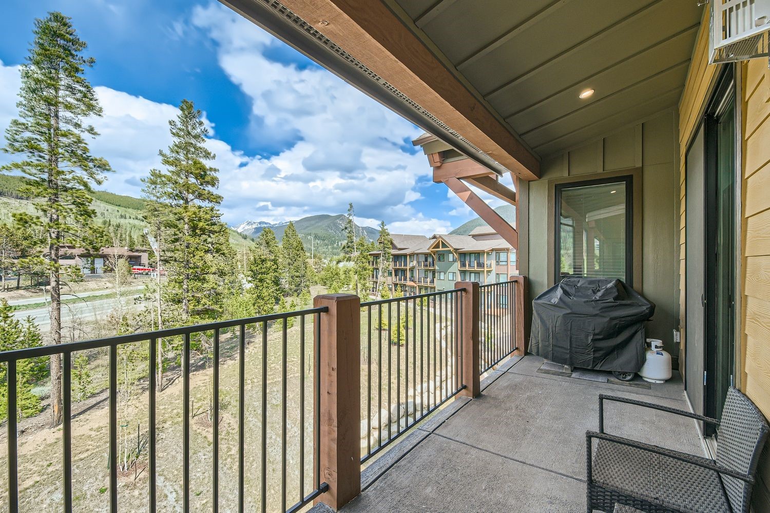 75 Clearwater Way, Unit 302 Keystone, CO 80435 - Photo 8 of 36 a balcony with chairs