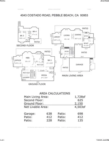 $2,995,000 | 4043 Costado Road, Pebble Beach, CA 93953