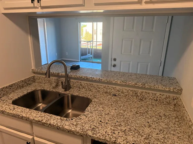 a close view of sink