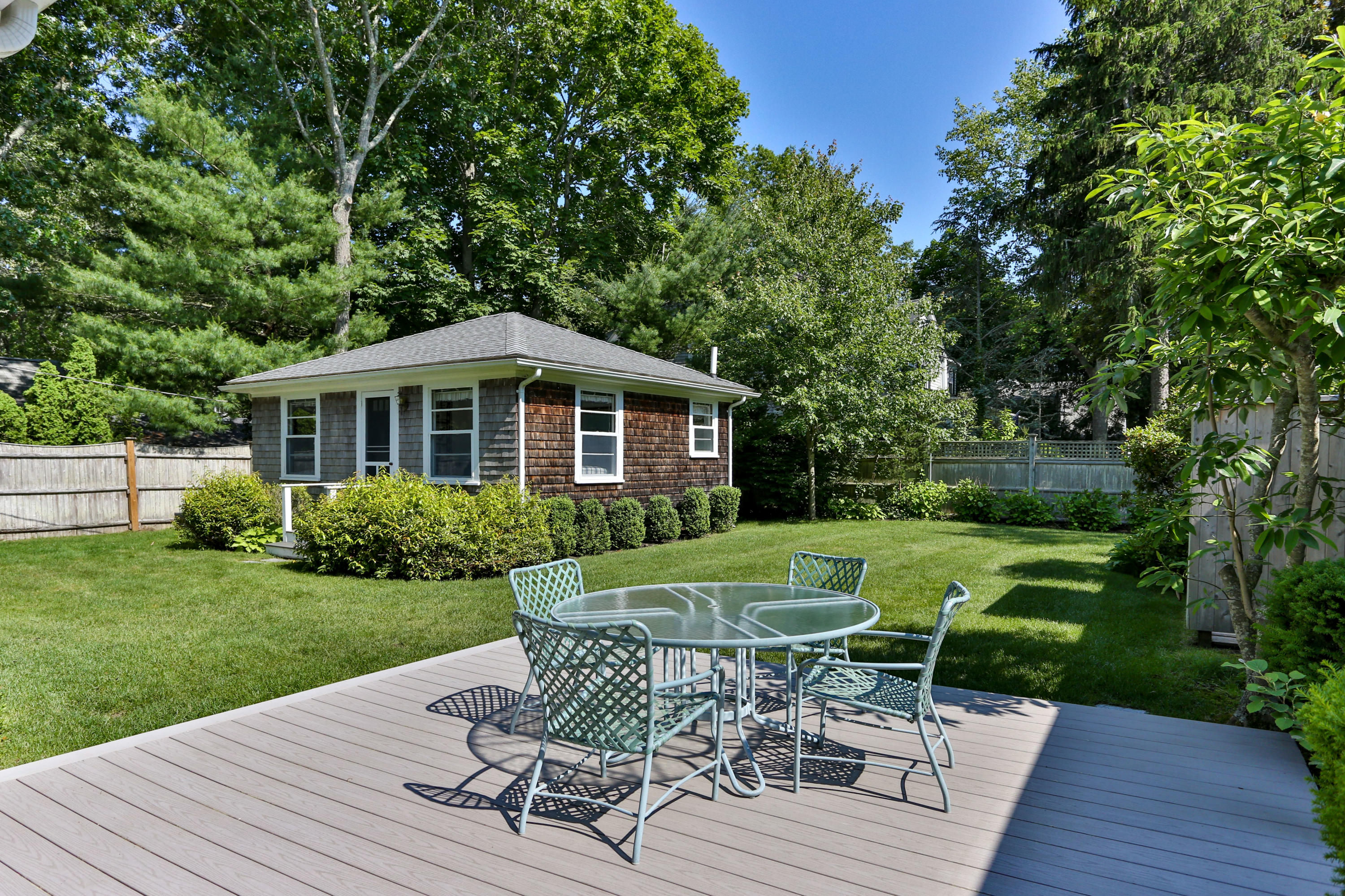 256 Parker Road Osterville, MA 02655 - Photo 15 of 22 a garden view with a seating space
