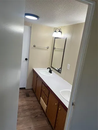 a view of a room that has a window in it