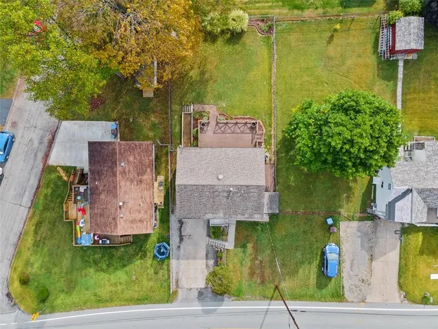 an aerial view of a city