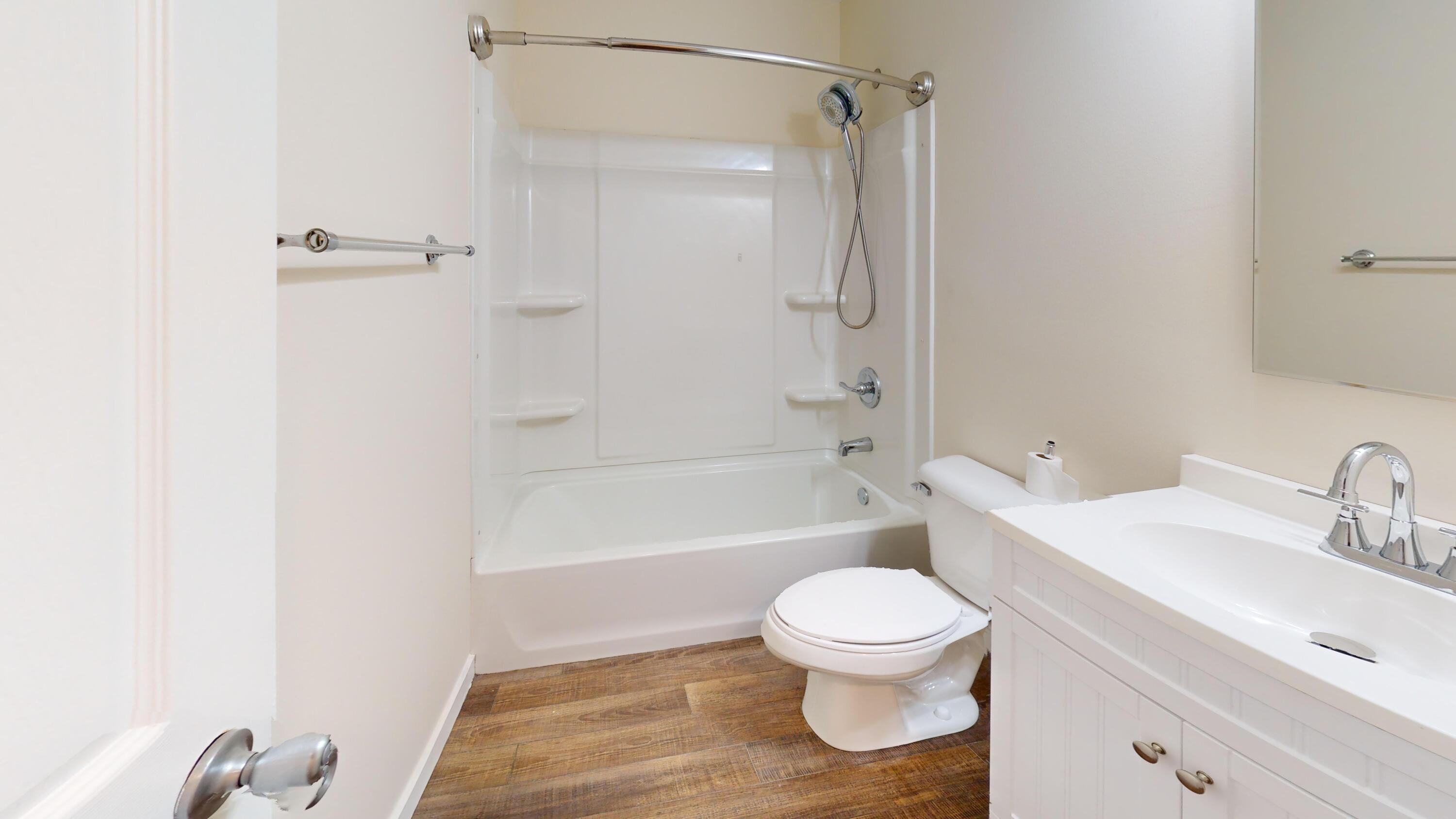 317 Redpath Avenue Michigan City, IN 46360 - Photo 18 of 40 a bathroom with a toilet and a shower