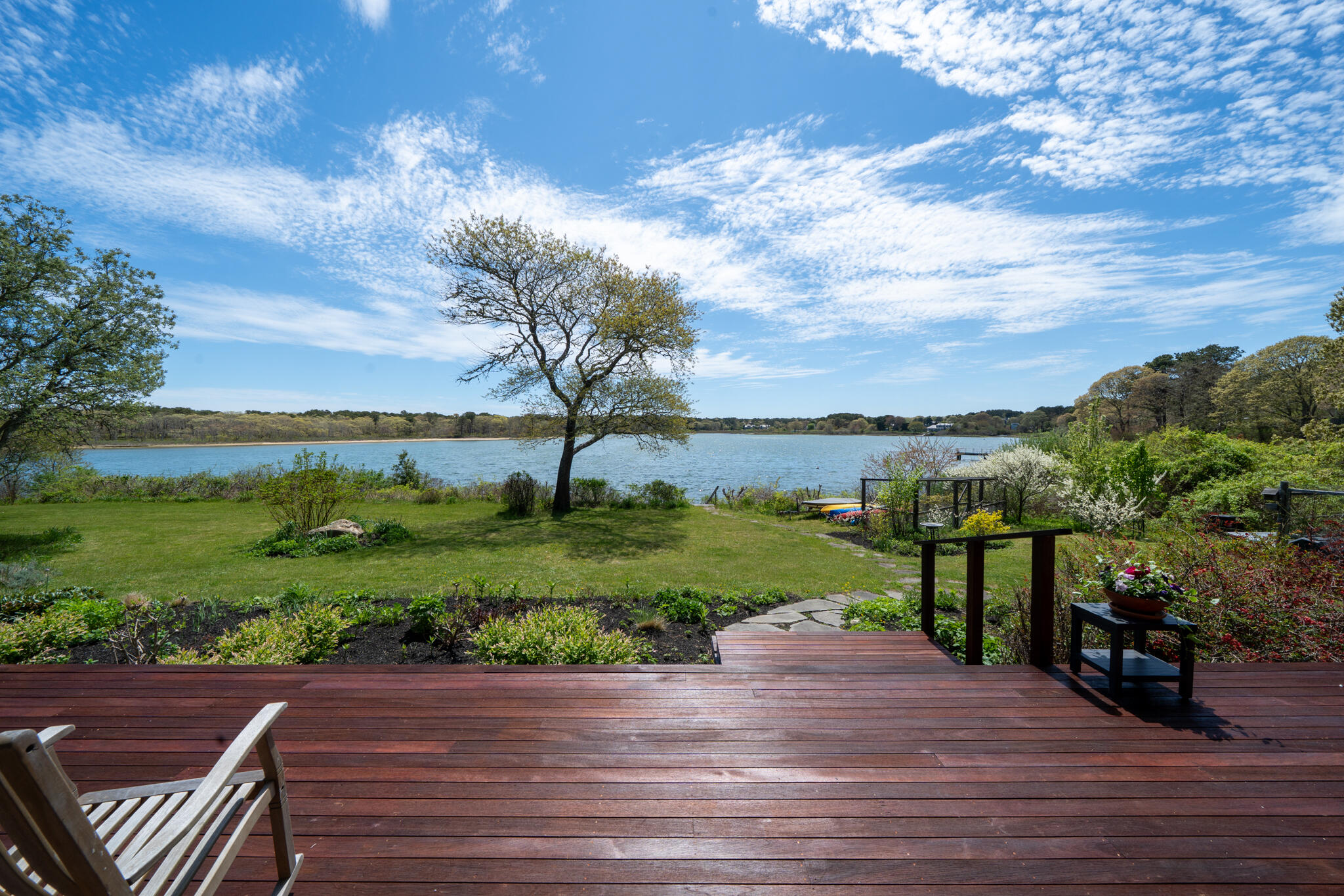 39 Sengekontacket Road Oak Bluffs, MA 02557 - Photo 28 of 32 a view of a terrace with yard