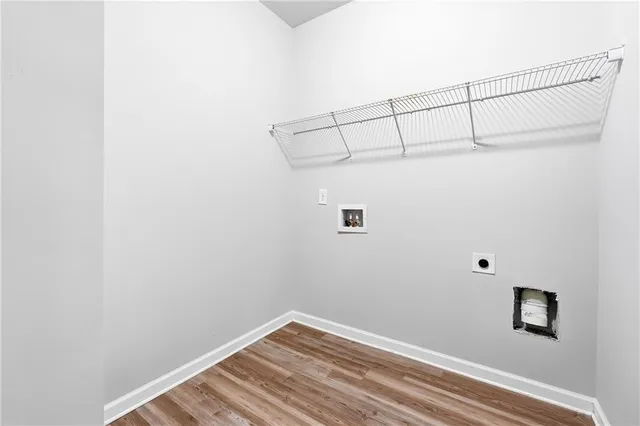 a view of a room with rack on the wall