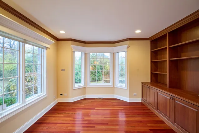 a view of a room with a flat screen tv