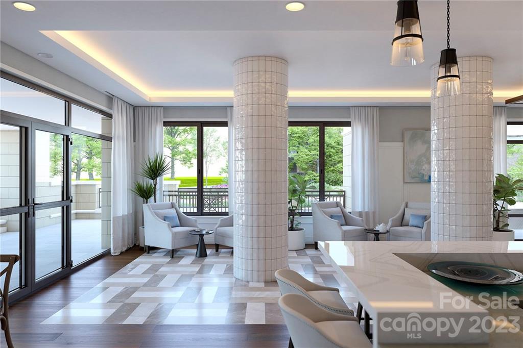 130 Cherokee Road, Unit 103 Charlotte, NC 28207 - Photo 12 of 29 a living room with furniture and a window