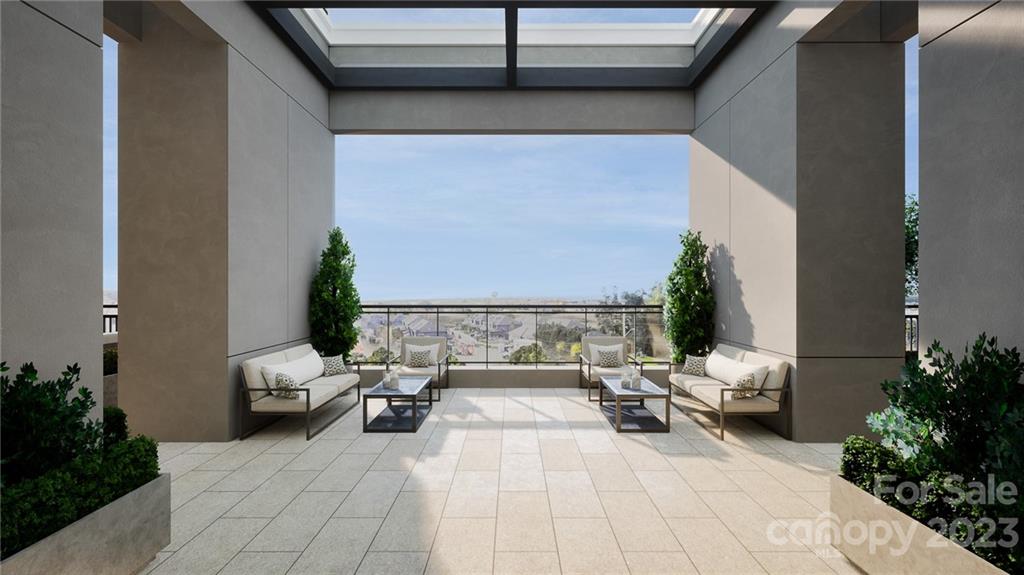 130 Cherokee Road, Unit 103 Charlotte, NC 28207 - Photo 8 of 29 a view of yard from balcony