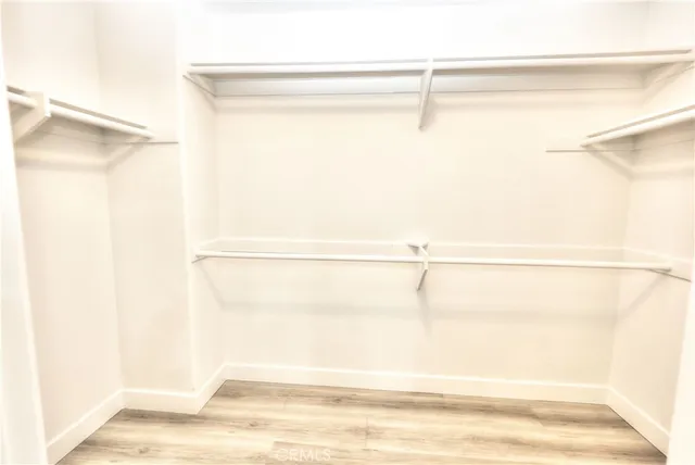 a view of a walk in closet