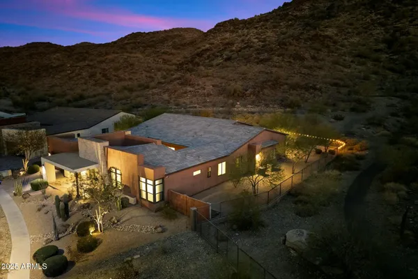 a view of a terrace with a yard