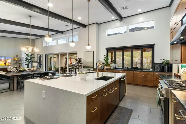 a utility room with cabinets