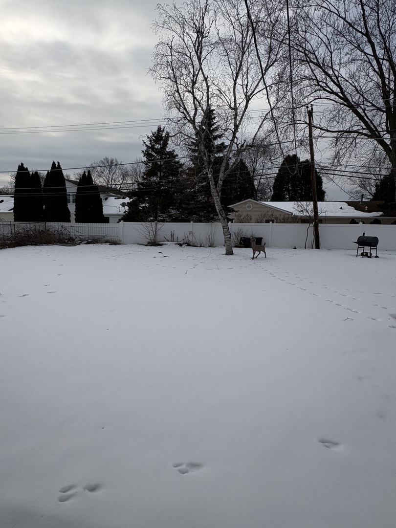 170 Cherrywood Road Buffalo Grove, IL 60089 - Photo 8 of 8 a view of a bench in the middle of a snow