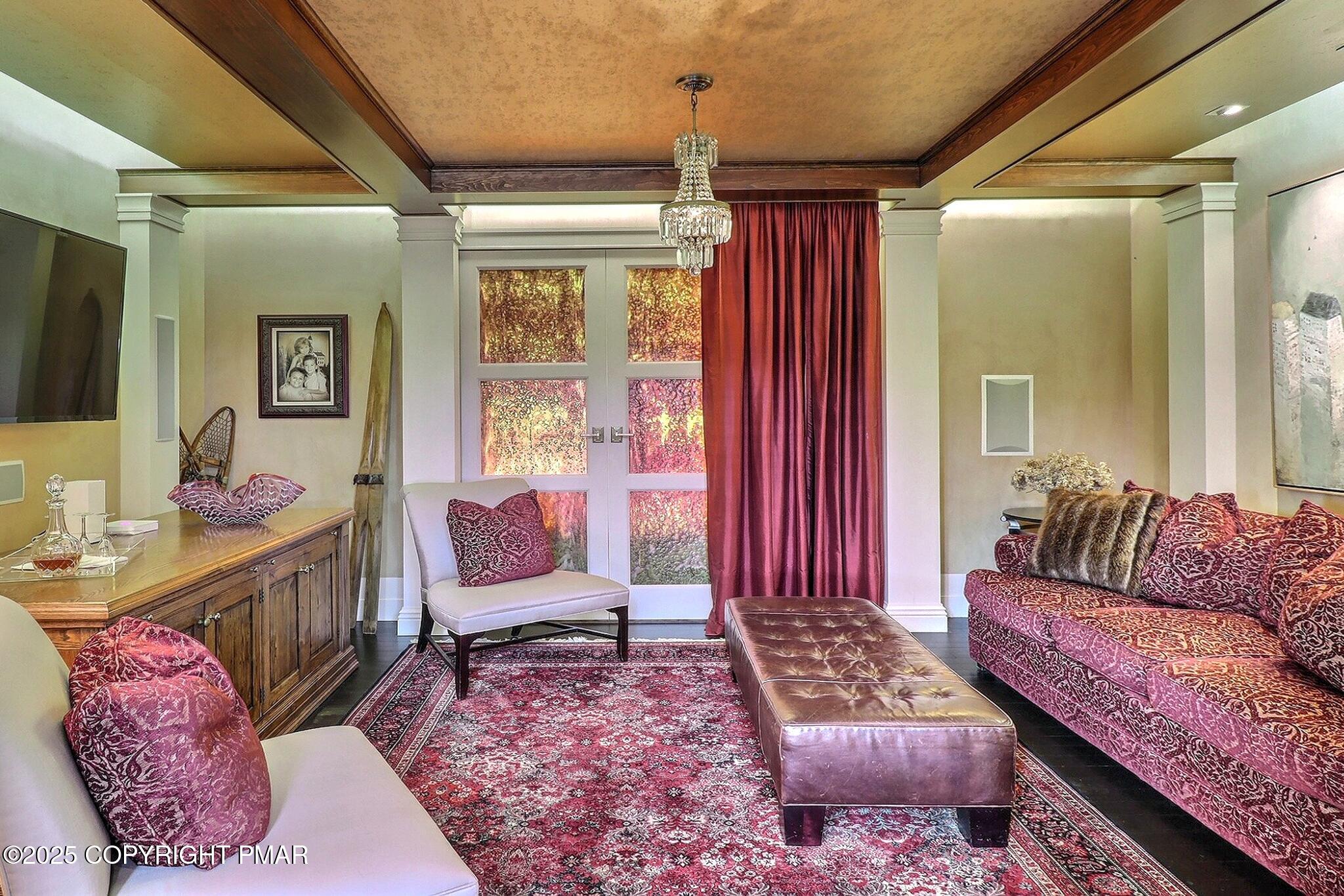 1212 Burger Hollow Road Effort, PA 18330 - Photo 59 of 138 a living room with furniture and a flat screen tv