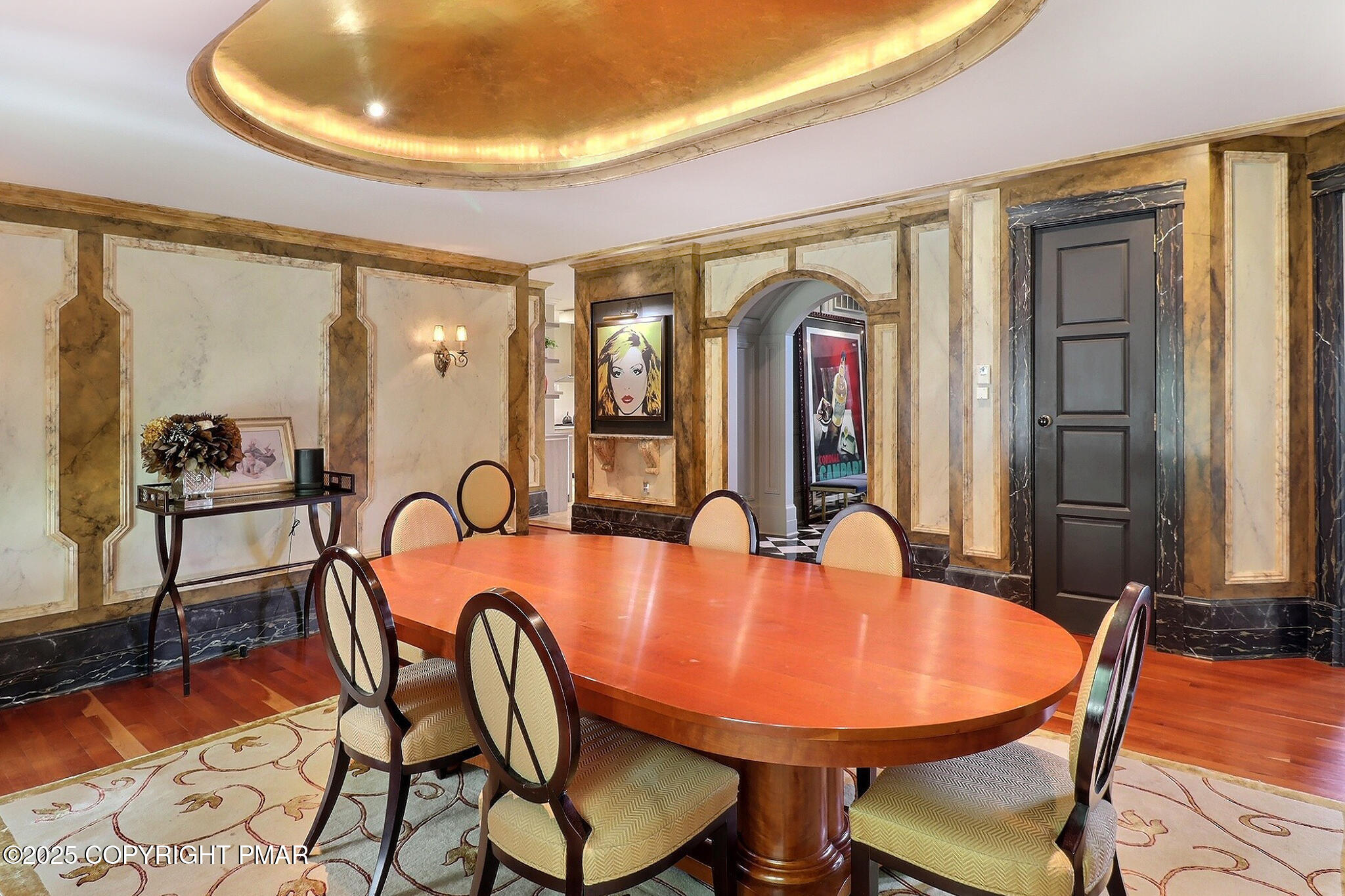 1212 Burger Hollow Road Effort, PA 18330 - Photo 62 of 138 a dining room with furniture and wooden floor