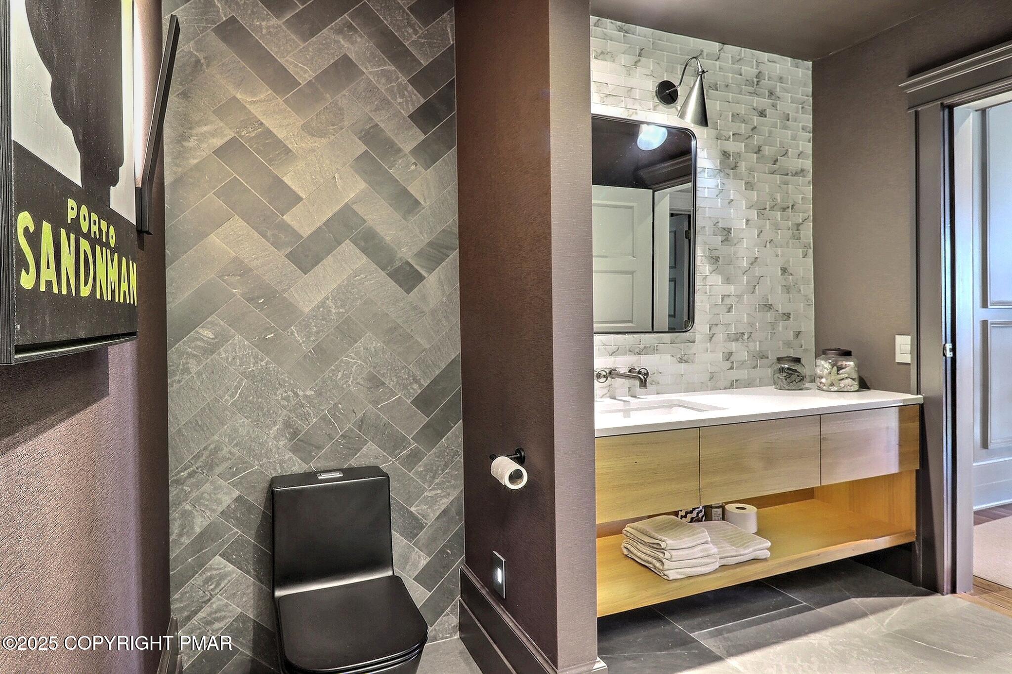1212 Burger Hollow Road Effort, PA 18330 - Photo 98 of 138 a bathroom with a sink and mirror