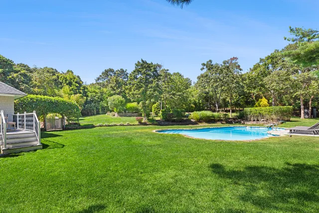 a house view with a garden space