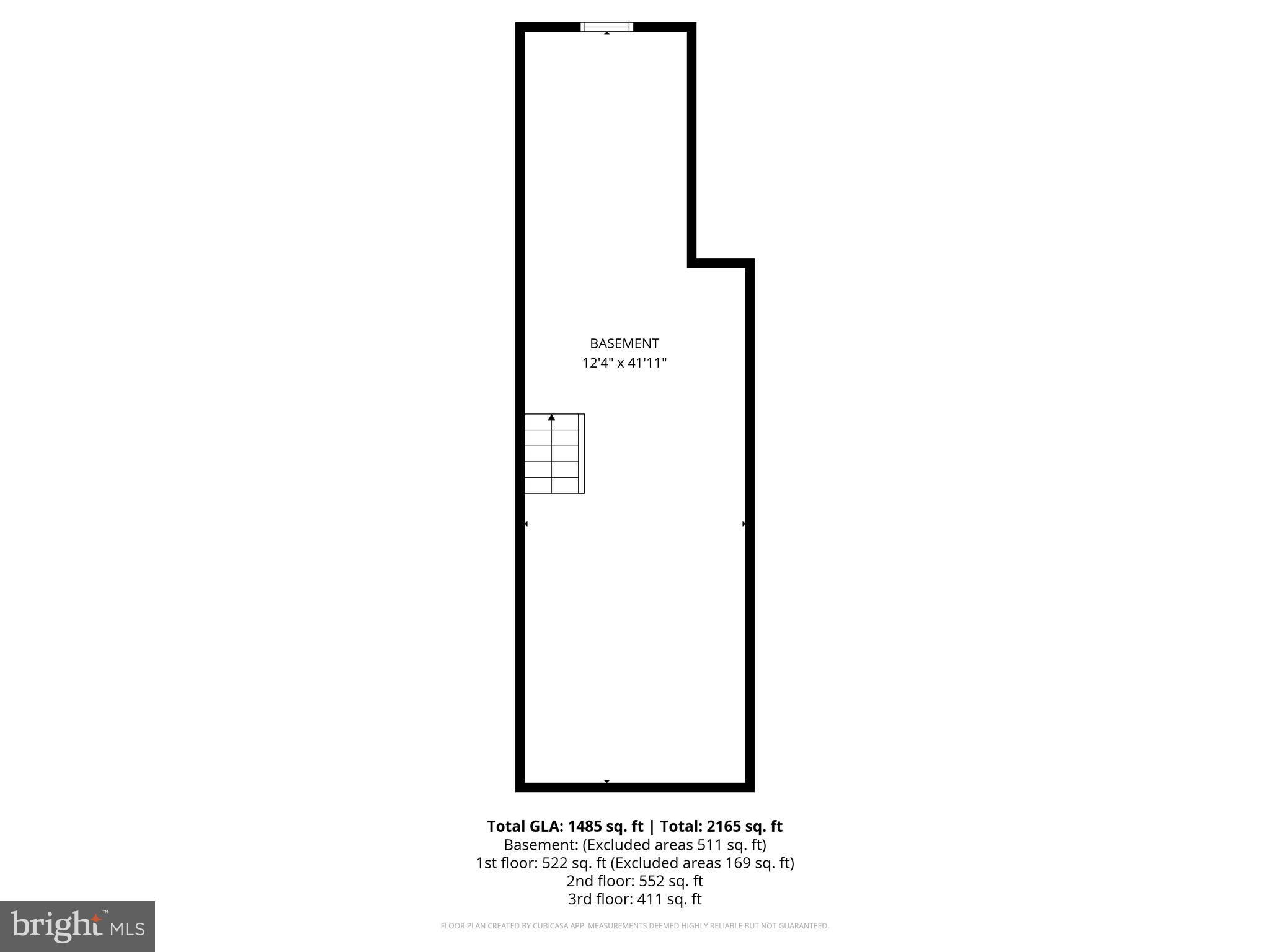 3540 Roland Avenue Baltimore, MD 21211 - Photo 48 of 51 Basement Floor Plan
