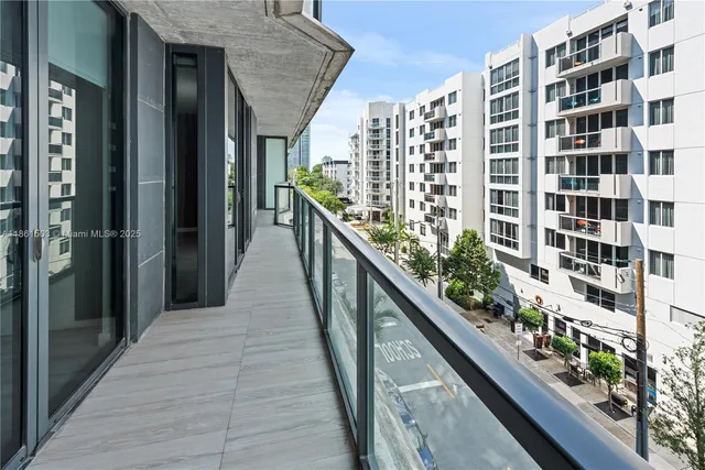 a city view from a balcony